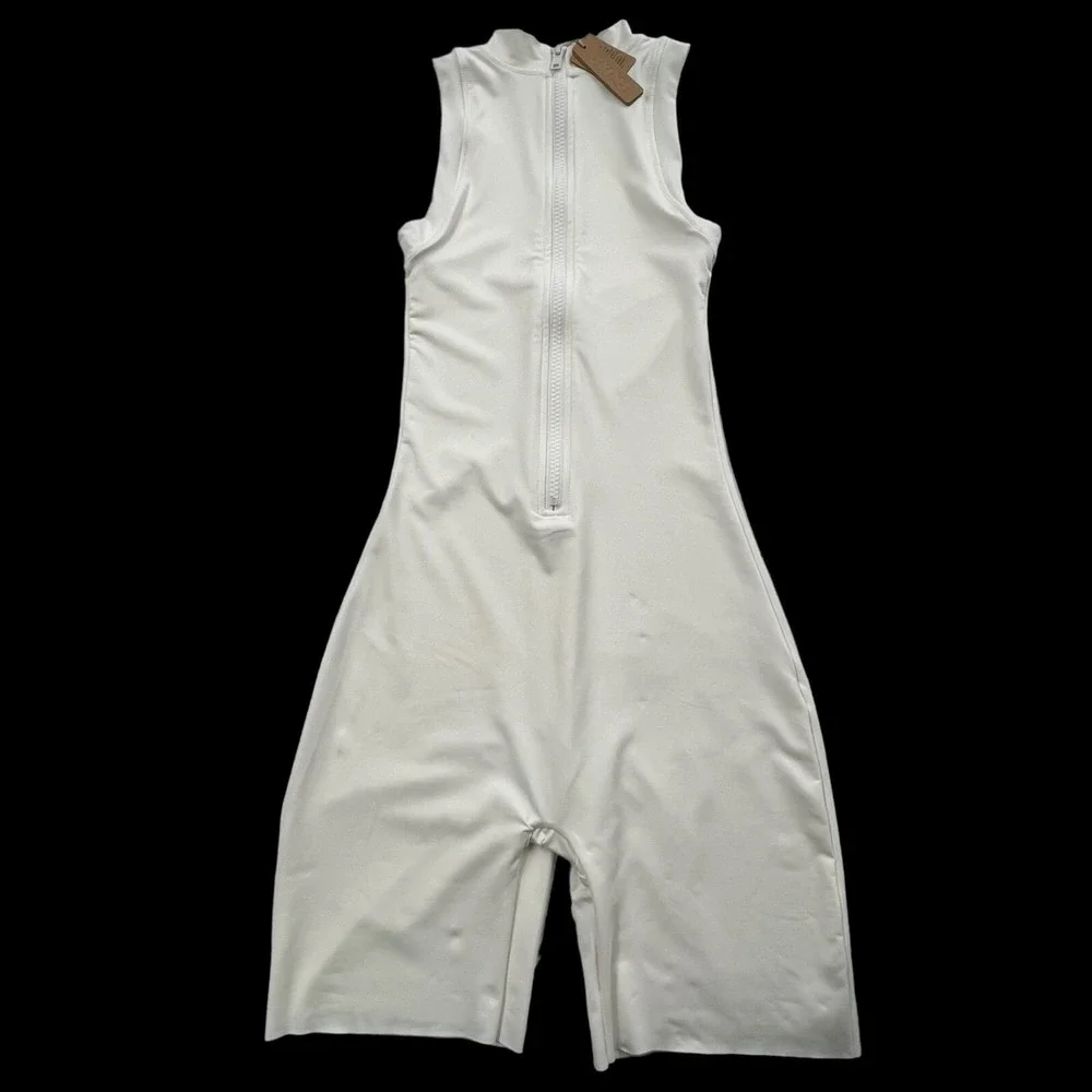 SKIMS Swim Mock Neck Cycle Suit Marble Womens XXS